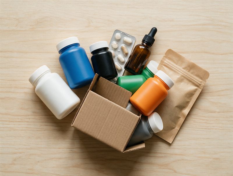 Revisión uno a uno de los suplementos y la medicación que trae el cliente a la farmacia de Cangas
